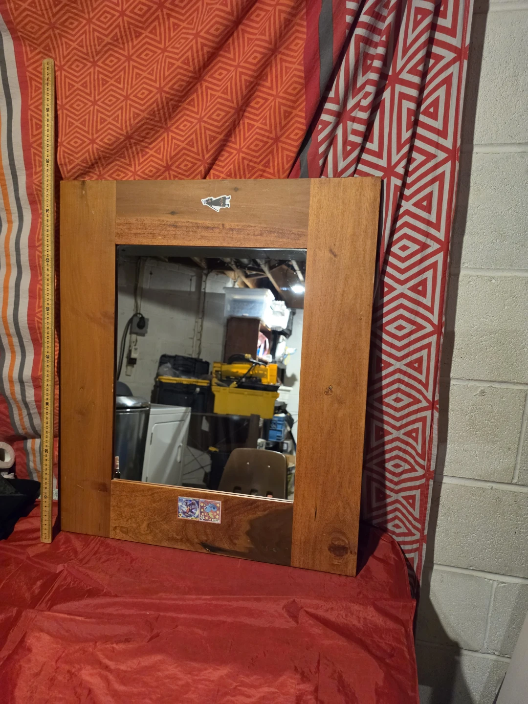Wooden Framed Wall Mirror