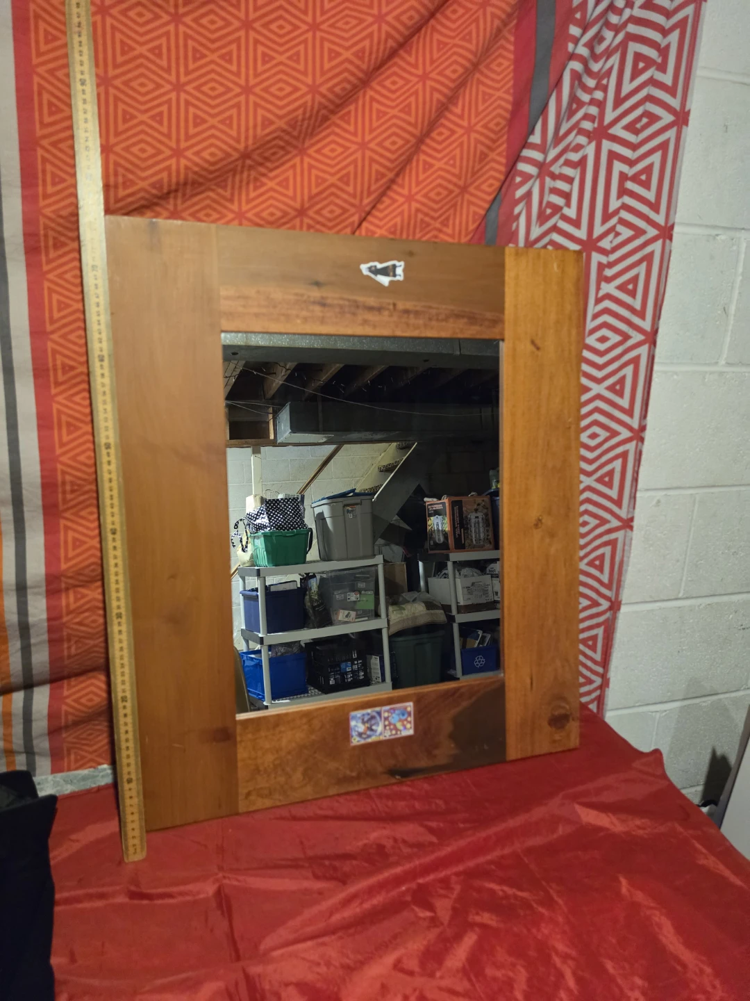 Wooden Framed Wall Mirror - photo 2