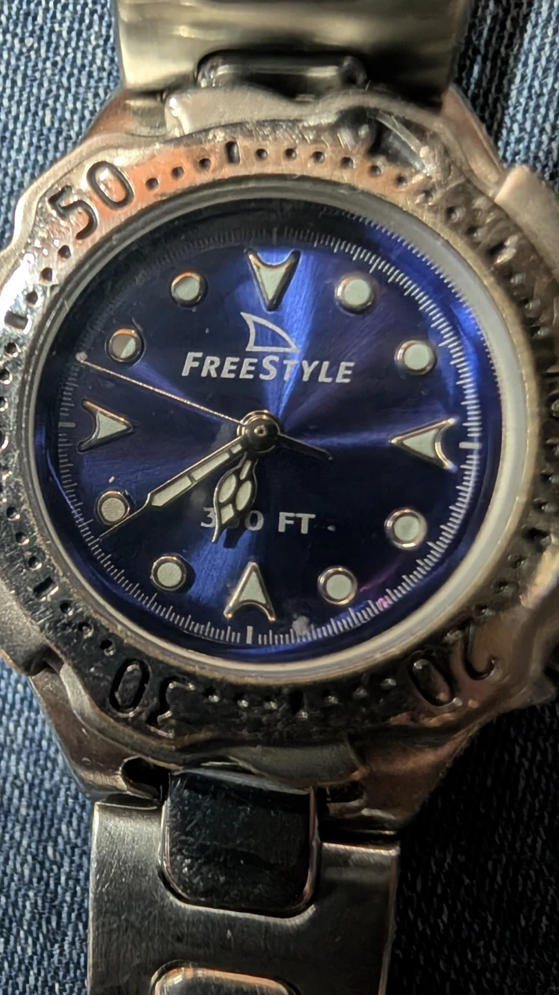 Freestyle Stainless Steel Dive Watch - Blue Dial