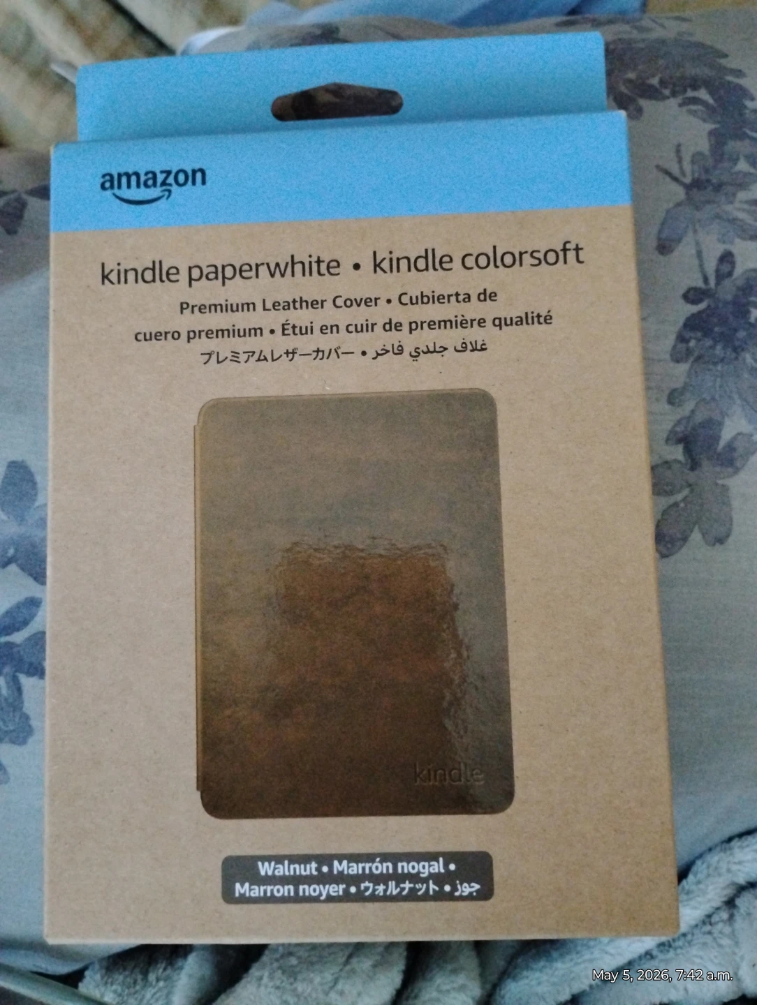 Amazon Kindle Paperwhite Premium Leather Cover - Walnut