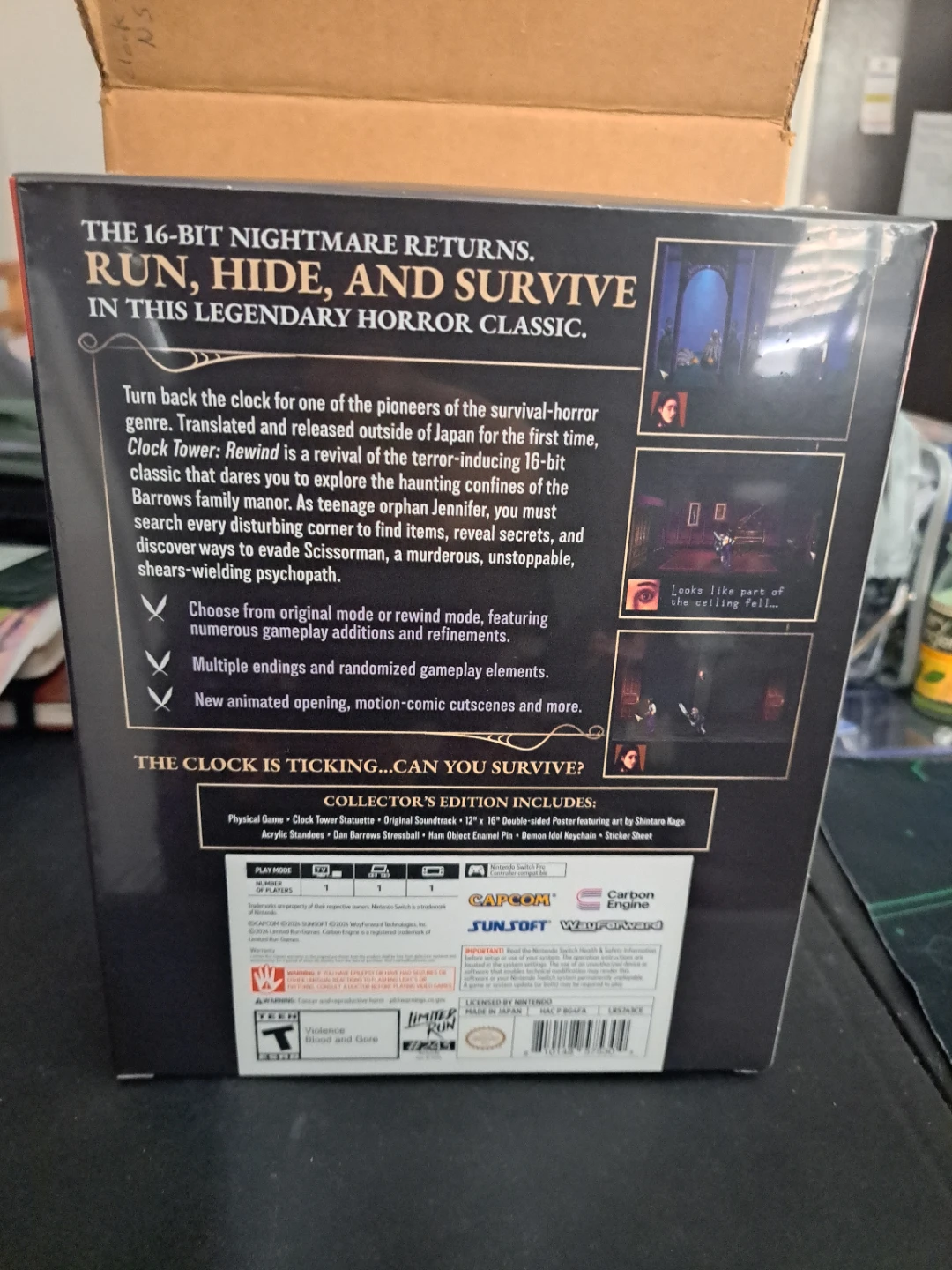 Clock Tower Rewing Limited Run Nintendo Switch - photo 2