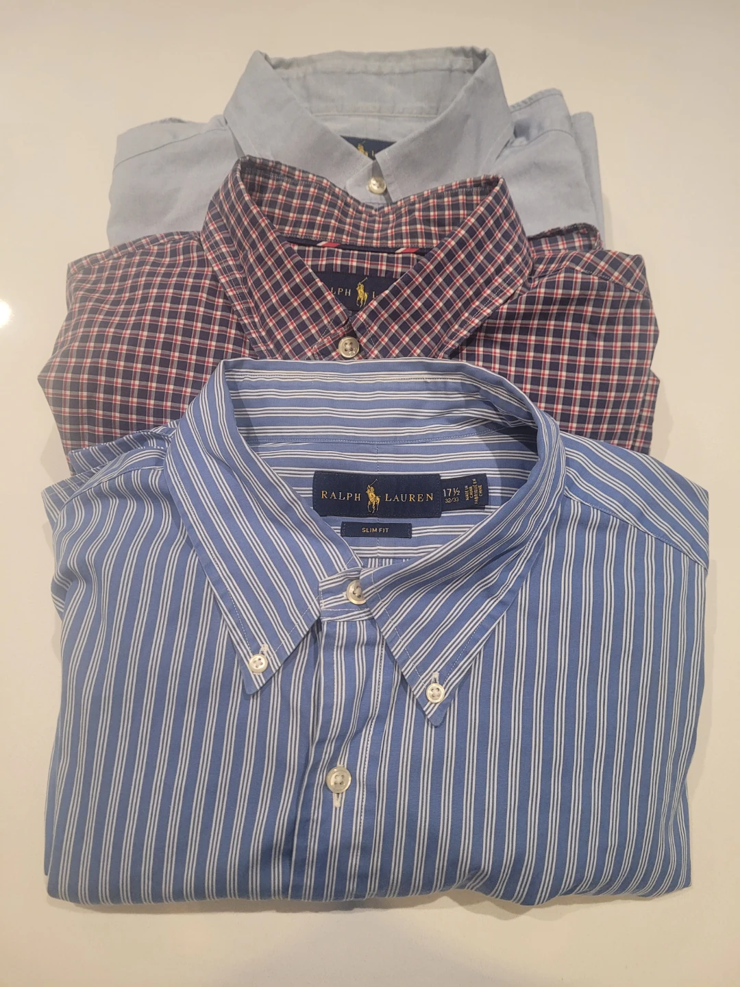 3x Ralph Lauren Men’s Dress Shirts Bundle - Size XL / 17.5