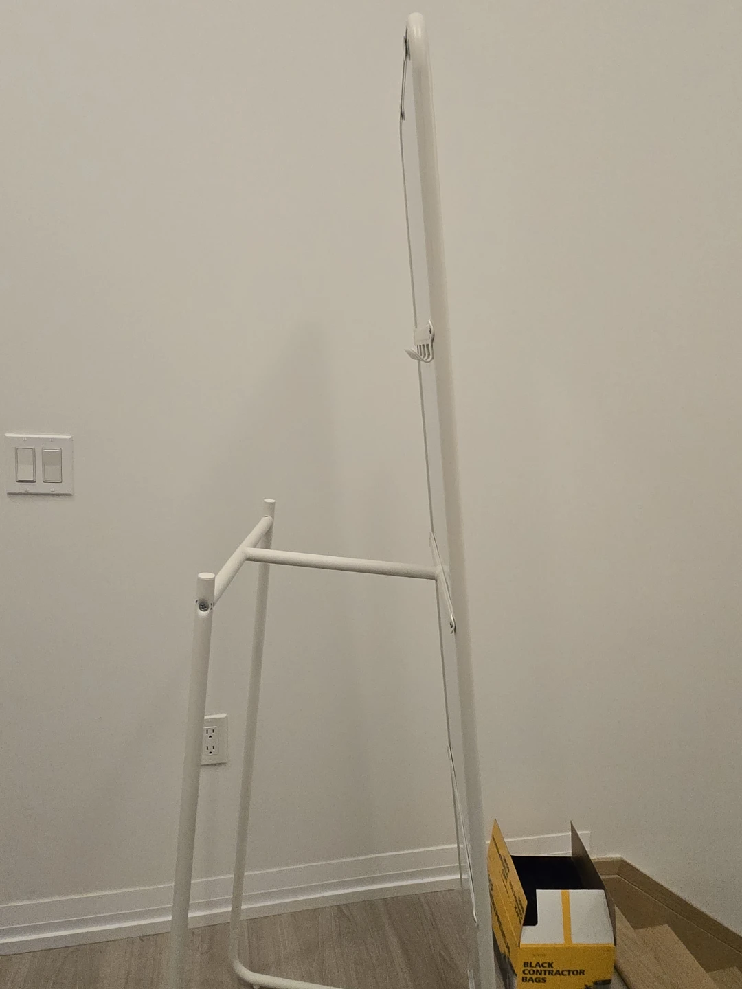 IKEA White Full Length Mirror with Stand - photo 2