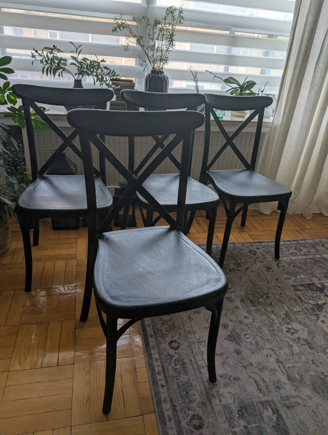 Pottery Barn Lucia X-Back Chairs (Set of 4)
