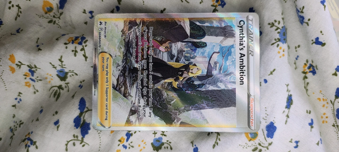 Pokemon Cynthia's Ambition Trainer Card