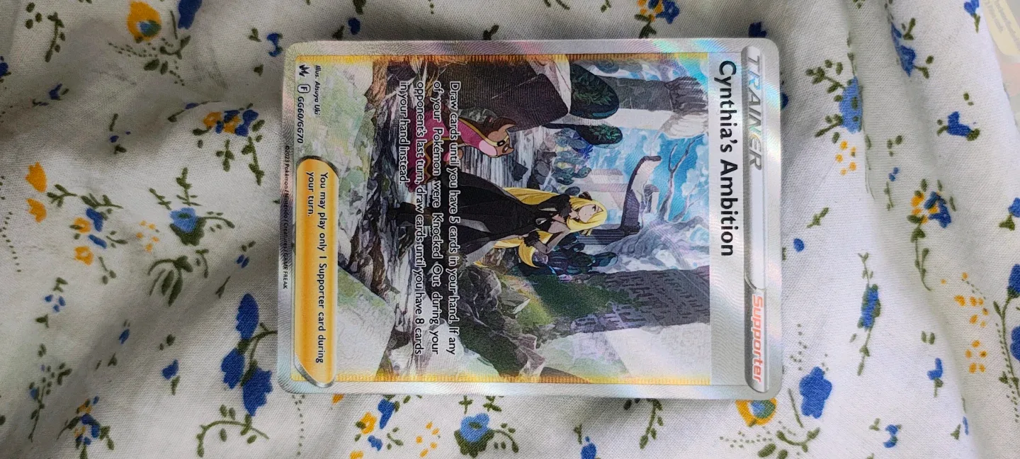 Pokemon Cynthia's Ambition Trainer Card