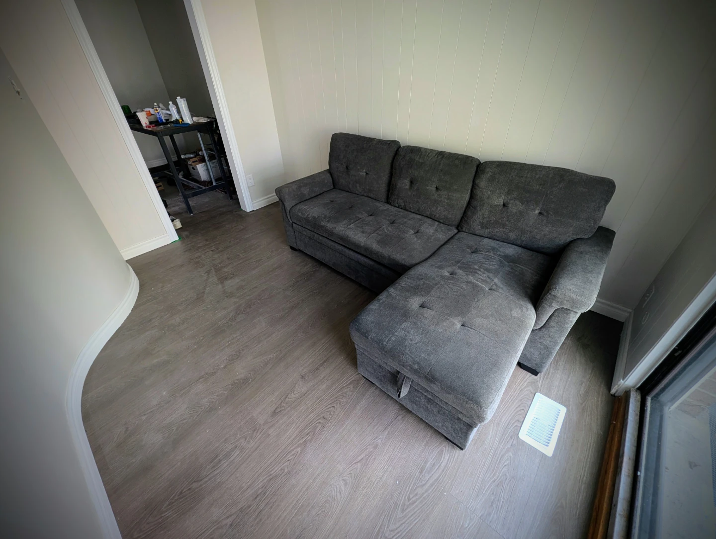 Grey Sectional Sofa with Storage - photo 2