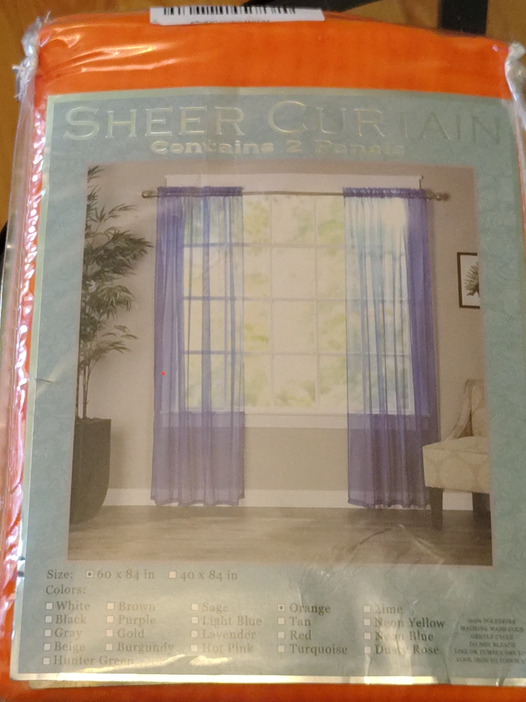 M&S De Lano Sheer Curtains 60 x 84 (2 Panels) - photo 4