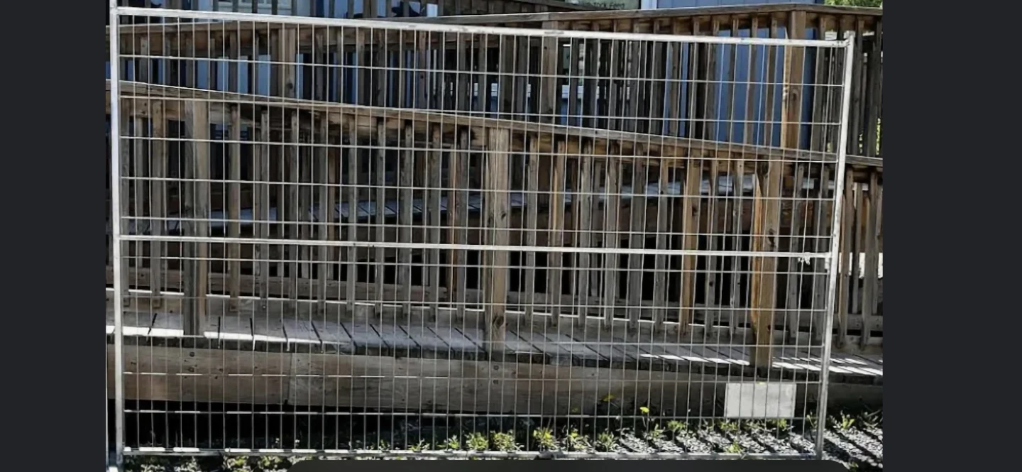 Temporary construction panels