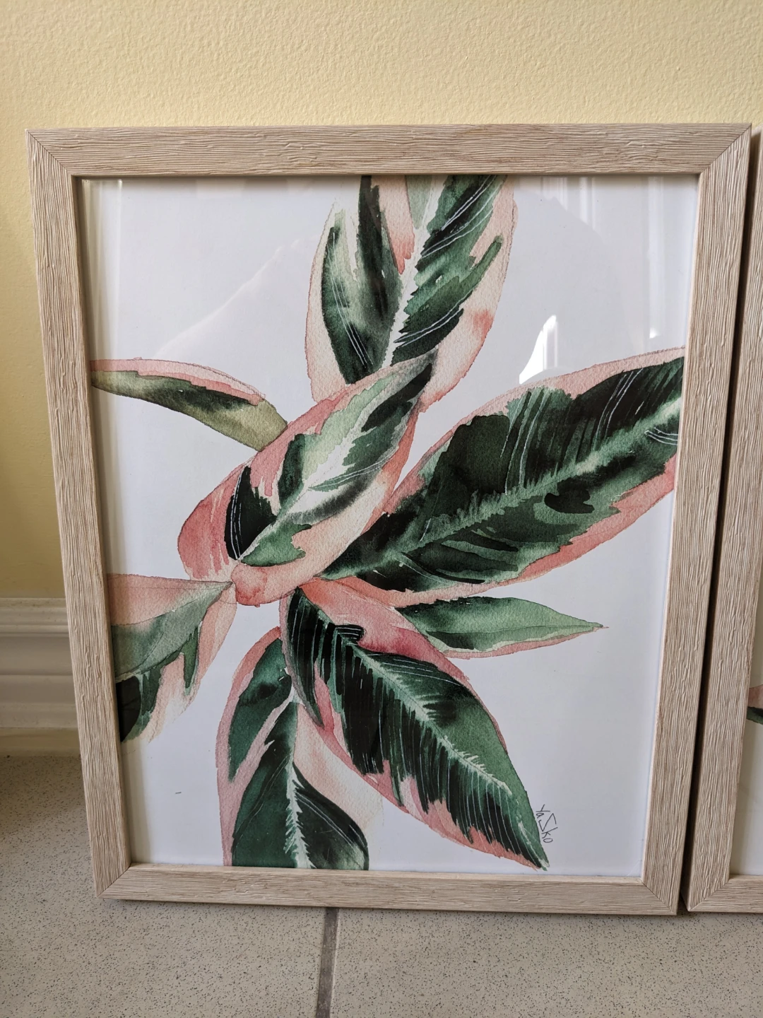 Set of 2 Framed Plant Art Prints wall decor - photo 2