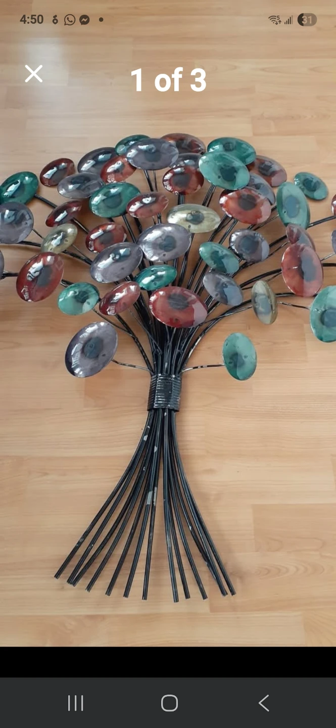 Metal Wall Art Tree Sculpture