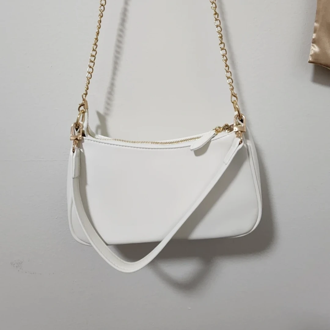 White shoulder bag