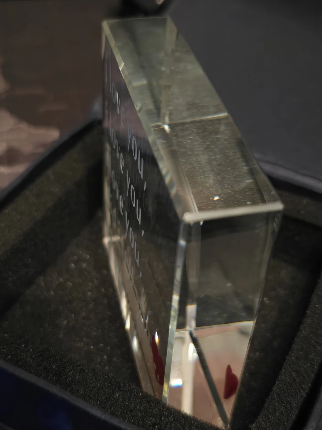 Crystal "I Love You" Keepsake with Heart - photo 2