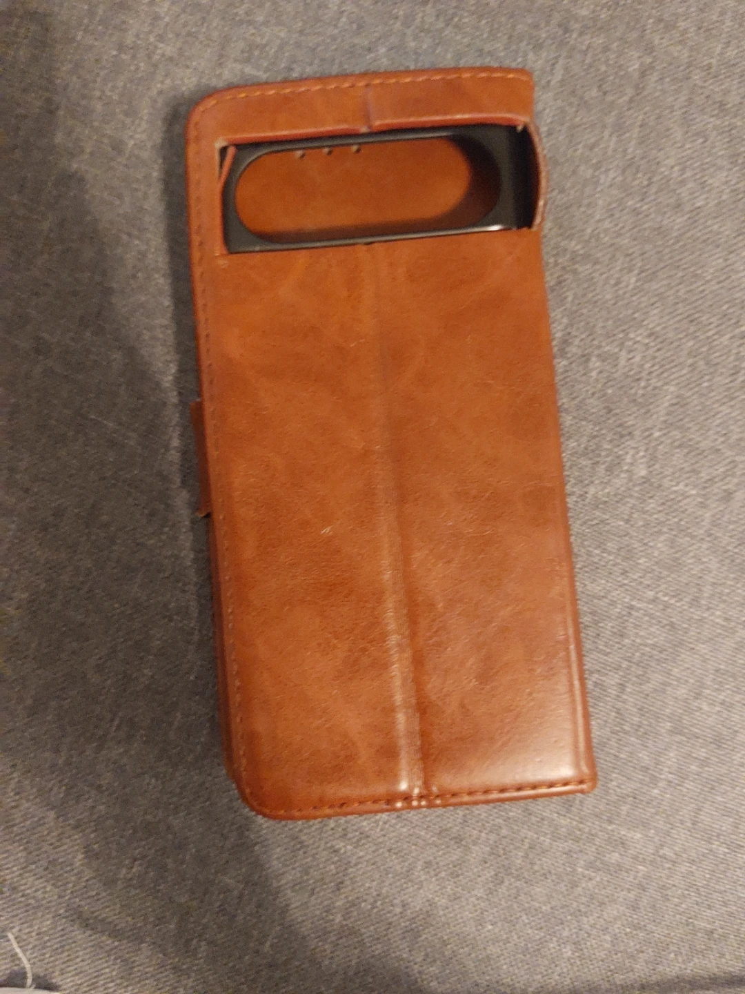 Brown Faux Leather case for google pixel 8 - photo 2