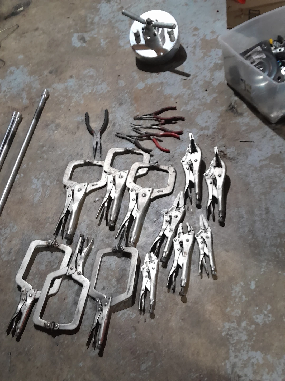 Assorted Pliers and Clamps