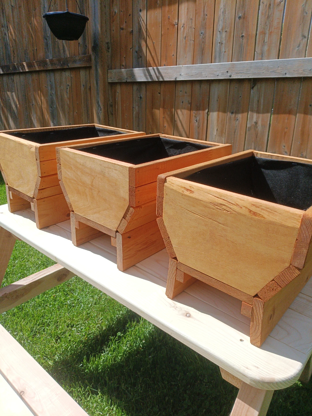 Deck Rail Wooden Planters - photo 2