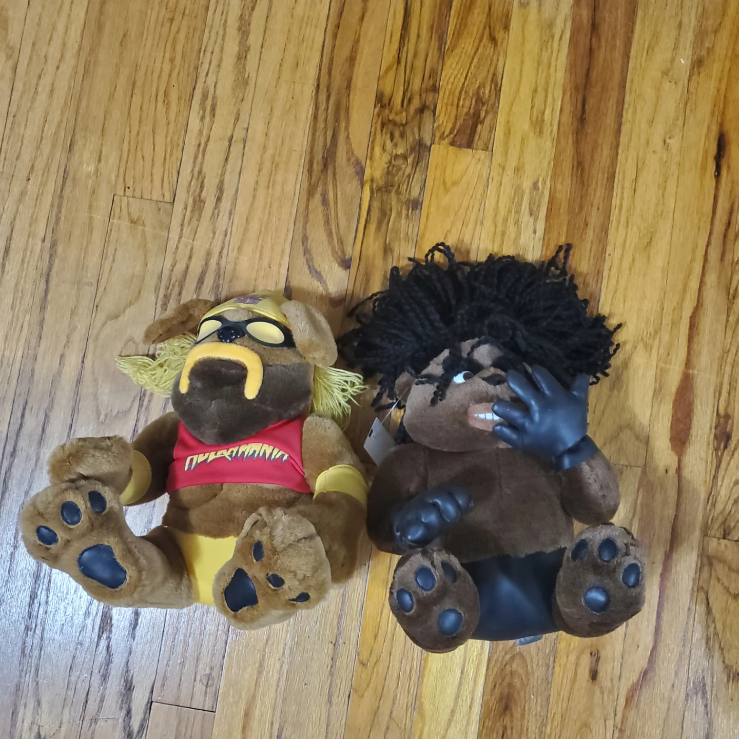 WrestleMania Hulk Hogan & "The Genius" Lanny Poffo Dog Plush Set