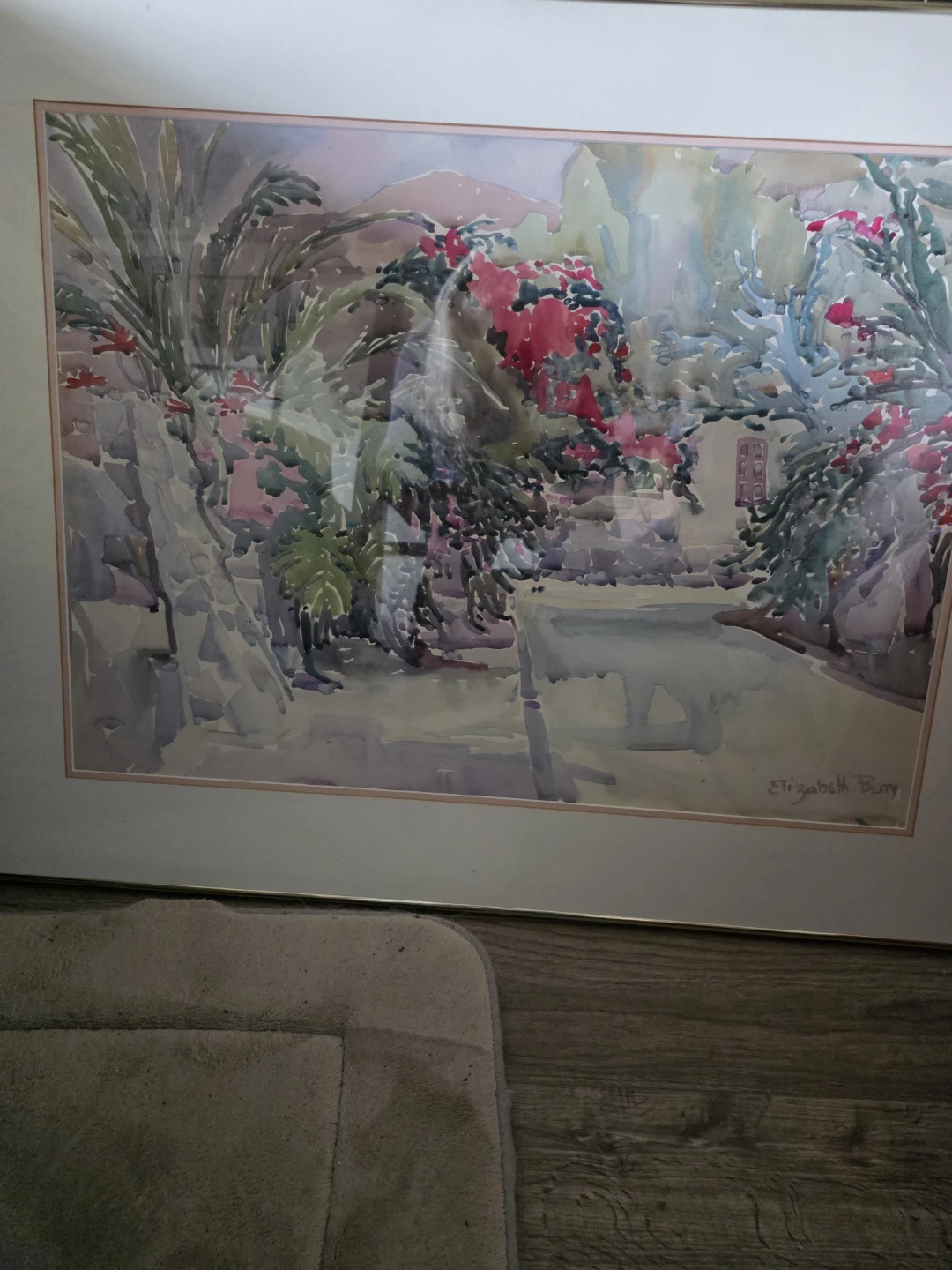 Framed original watercolour