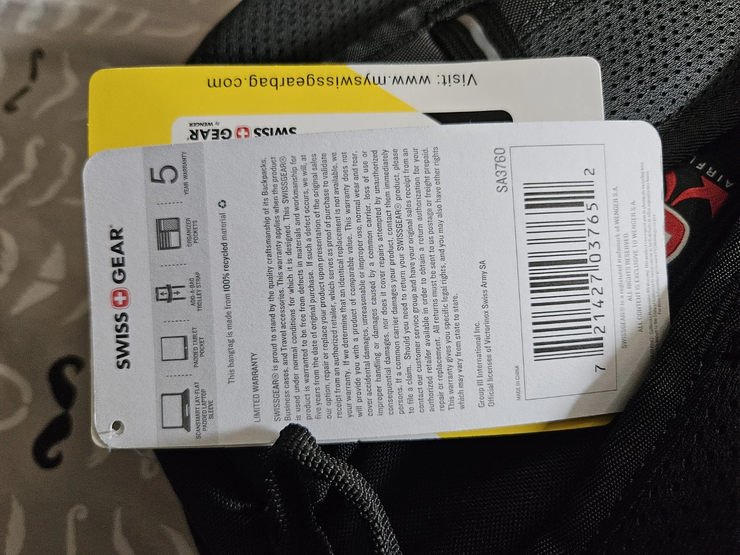 Swiss Gear Backpack with Scan Smart Compartment - photo 5