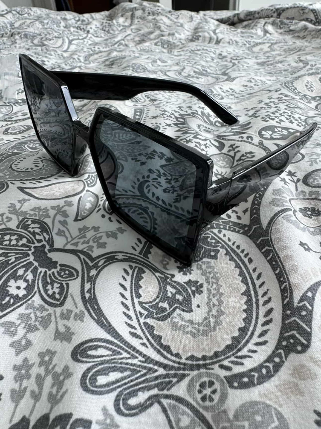 Oversized Black Square Sunglasses - photo 2