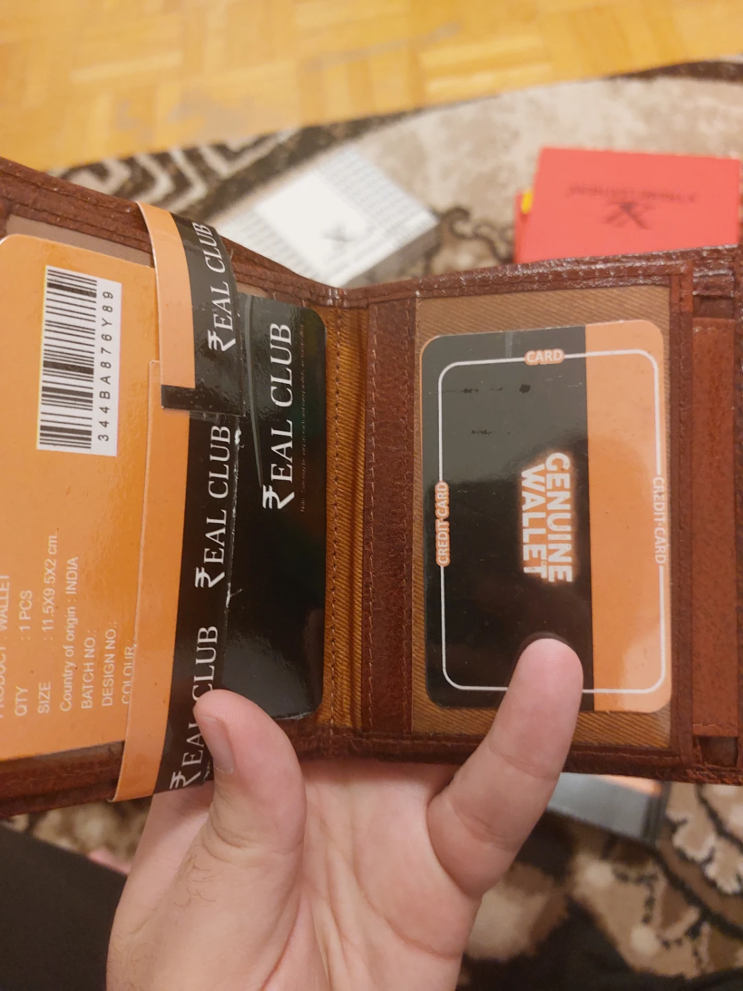 Real Club Brown Genuine Leather Bi-Fold Wallet - photo 3
