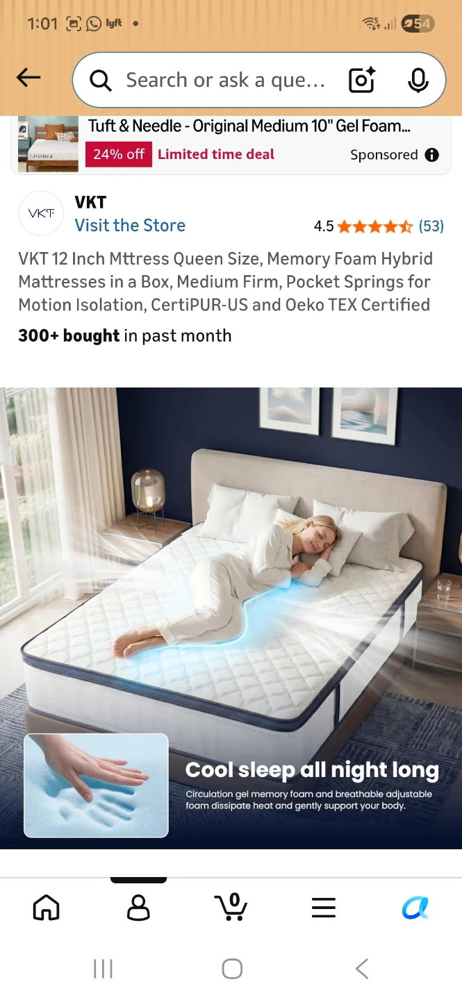 Queen Size Bed Frame and Mattress - photo 3