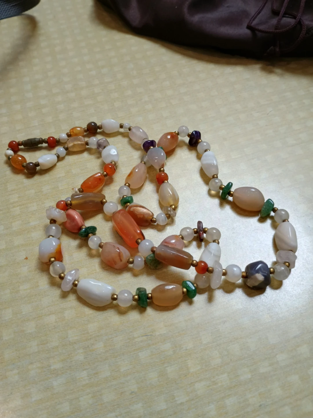 Beaded Necklace - Mixed Gemstones