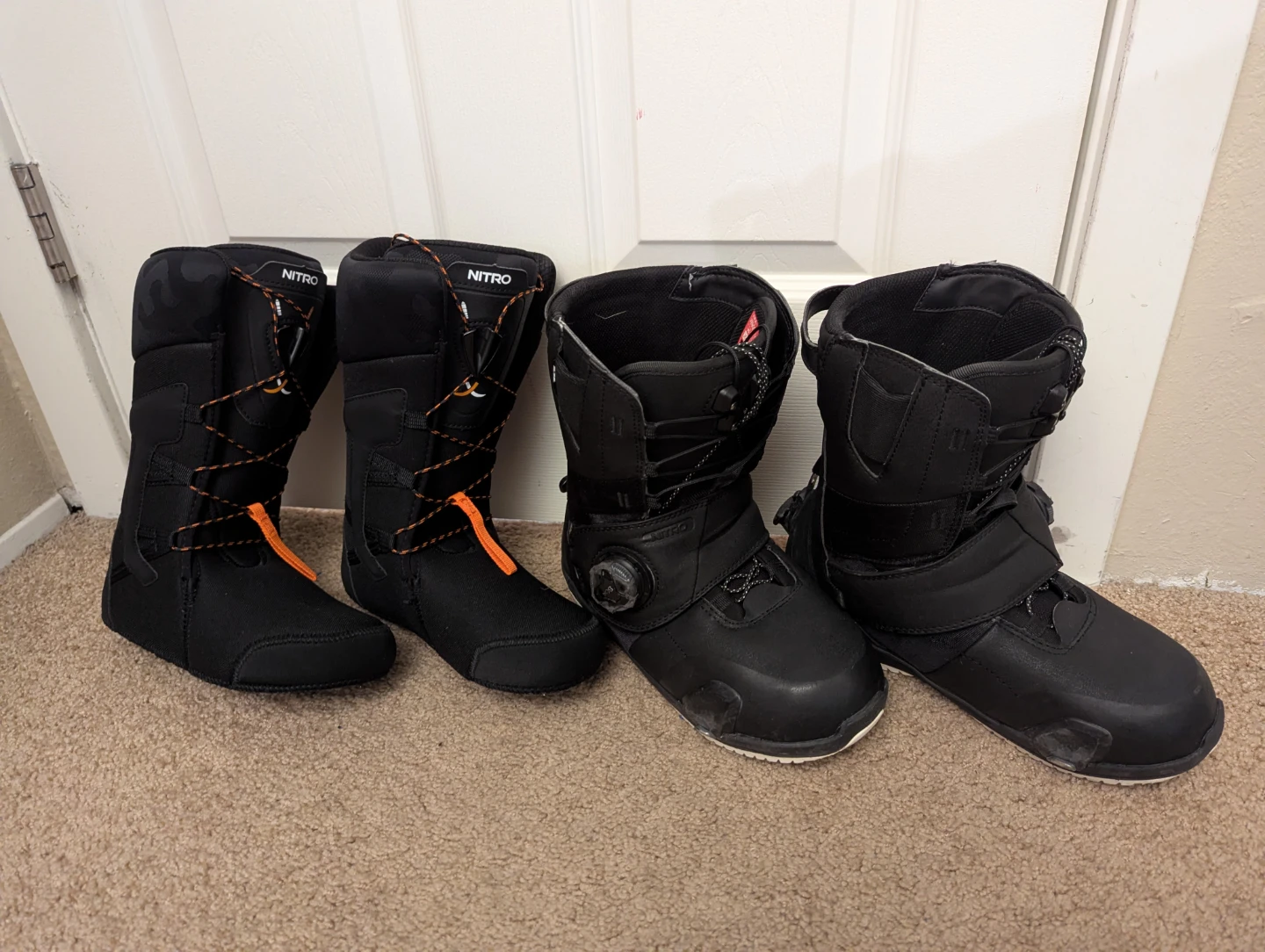 Nitro women's step on snowboarding boots, size 8
