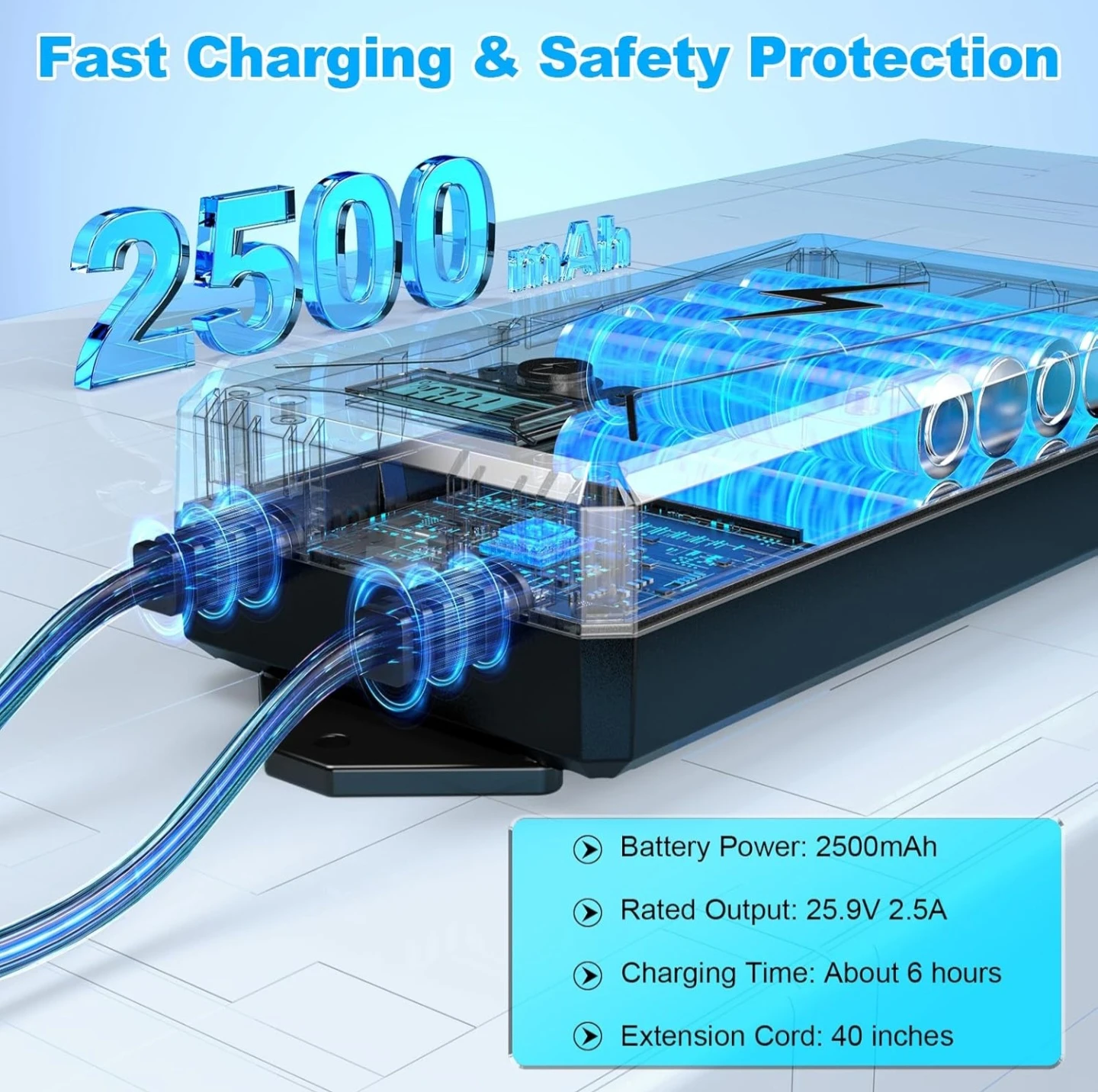 2500mAh Battery Pack for Reclining Furniture - photo 4