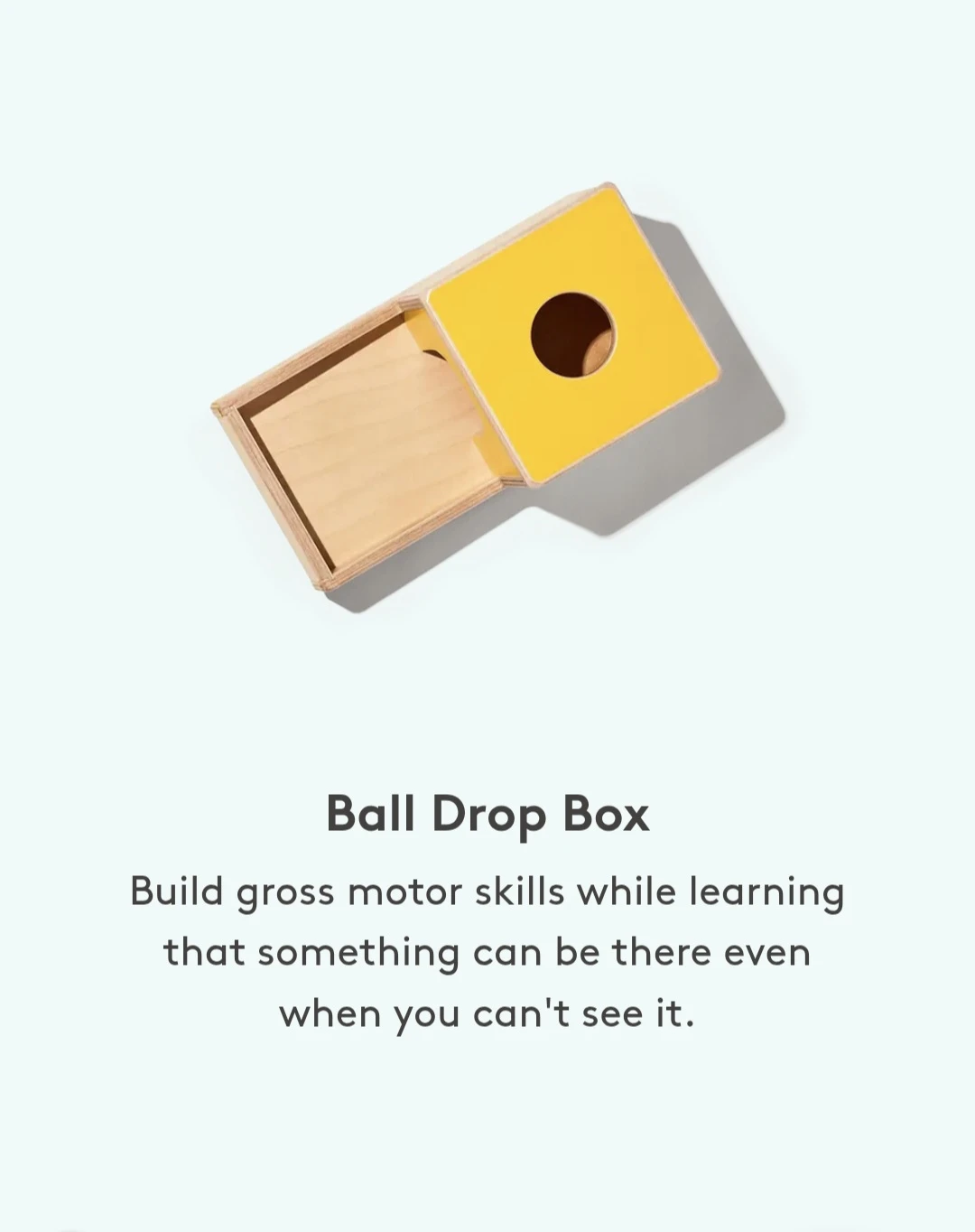 Lovevery Wood Ball Drop Box Ball Set Toy Montessori Play - photo 2