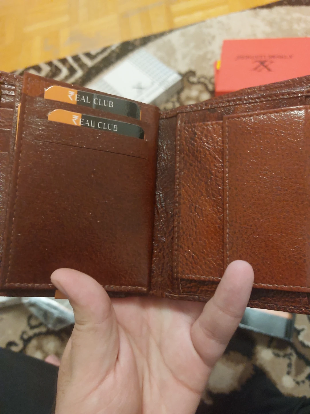Real Club Brown Genuine Leather Bi-Fold Wallet - photo 4