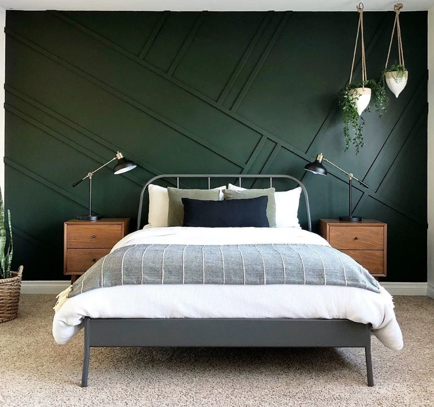 Grey metal IKEA bed frame (full/double)