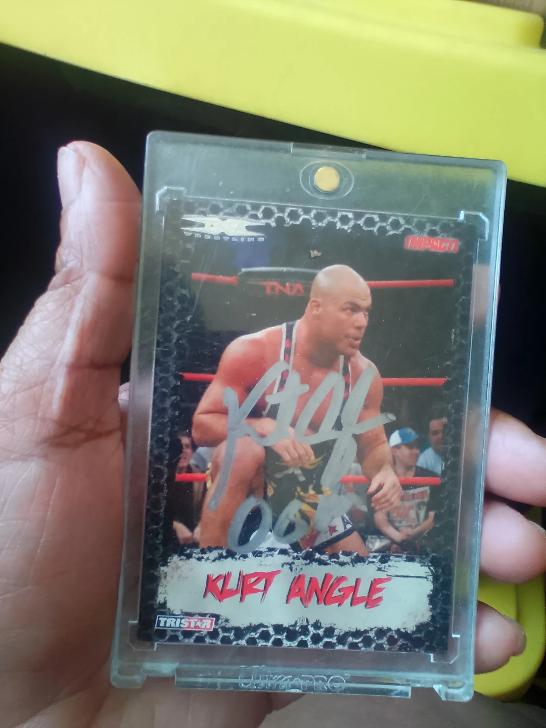 Kurt Angle Signed Trading Card