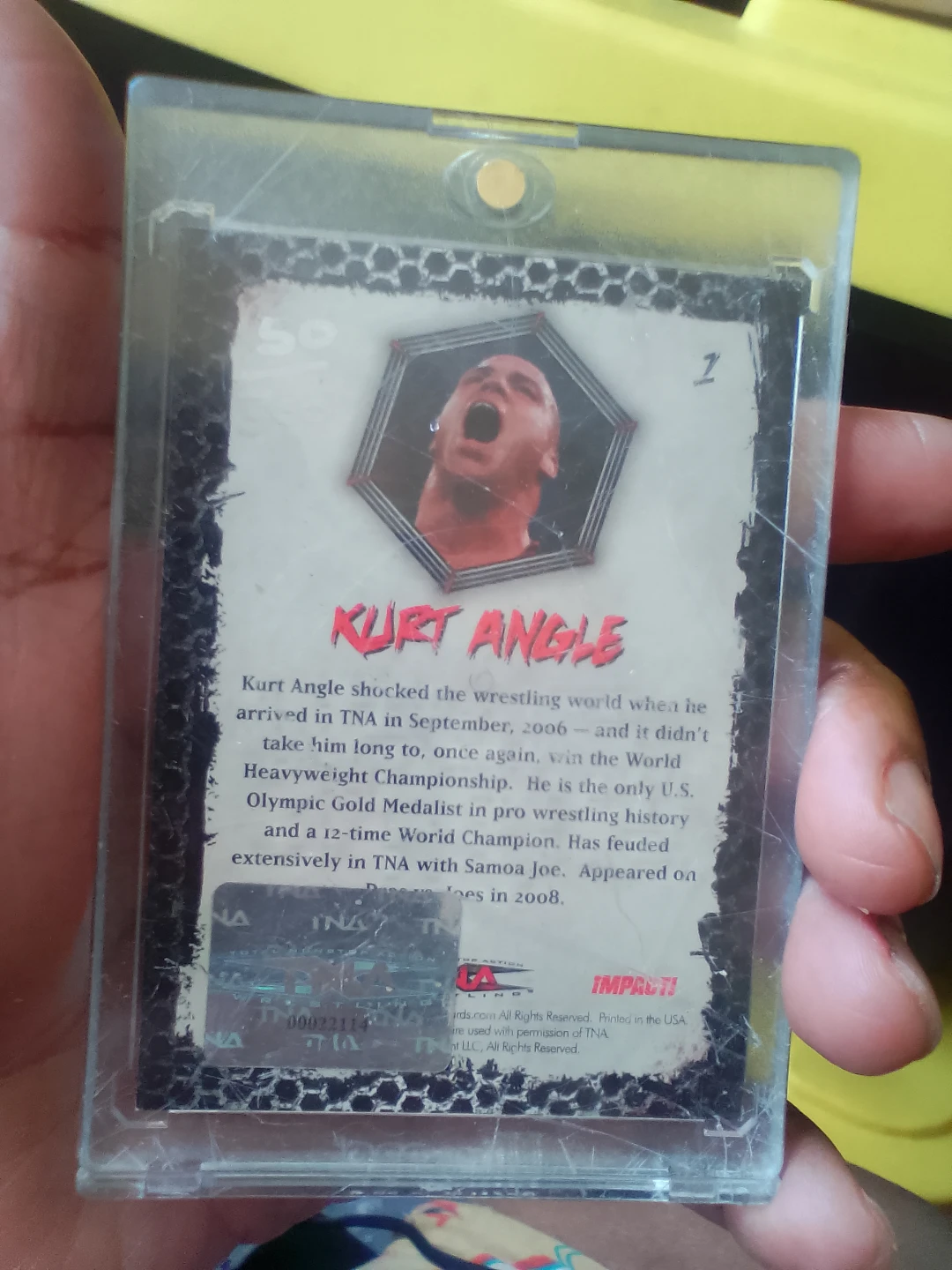 Kurt Angle Signed Trading Card - photo 2