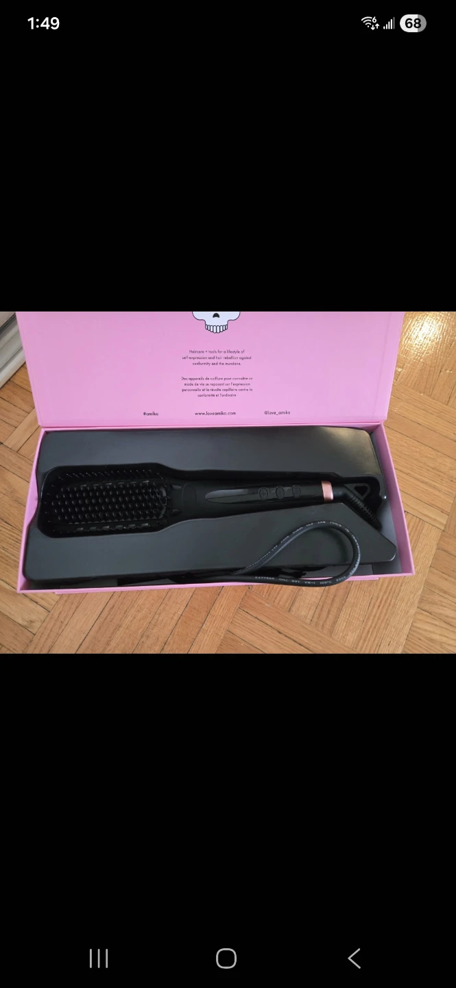 Amika polished perfection thermal heat straightening brush