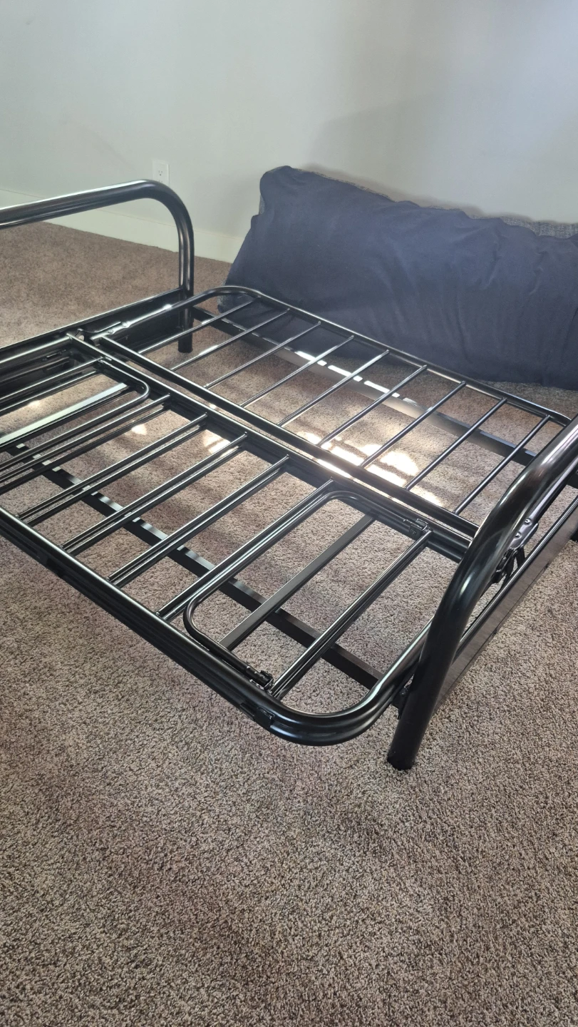 Grey Futon Sofa Bed Frame - photo 3