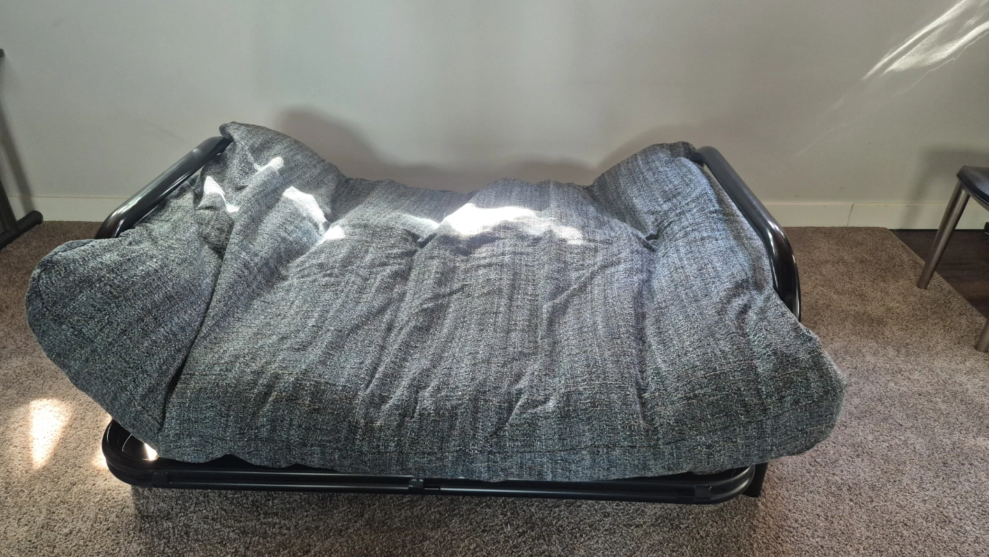 Grey Futon Sofa Bed Frame - photo 4