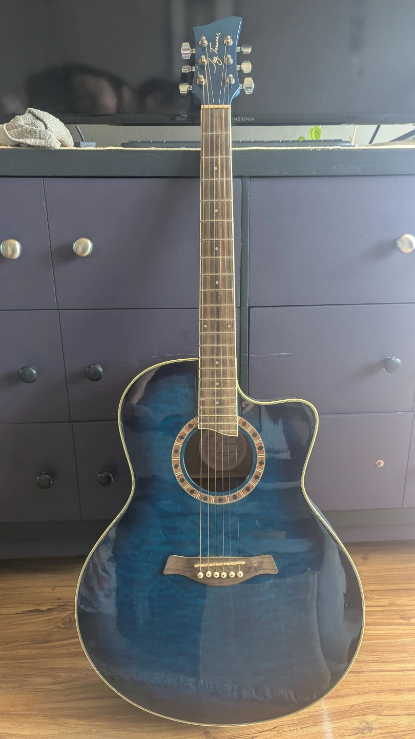Jay Turser Acoustic Guitar - Sunburst Blue
