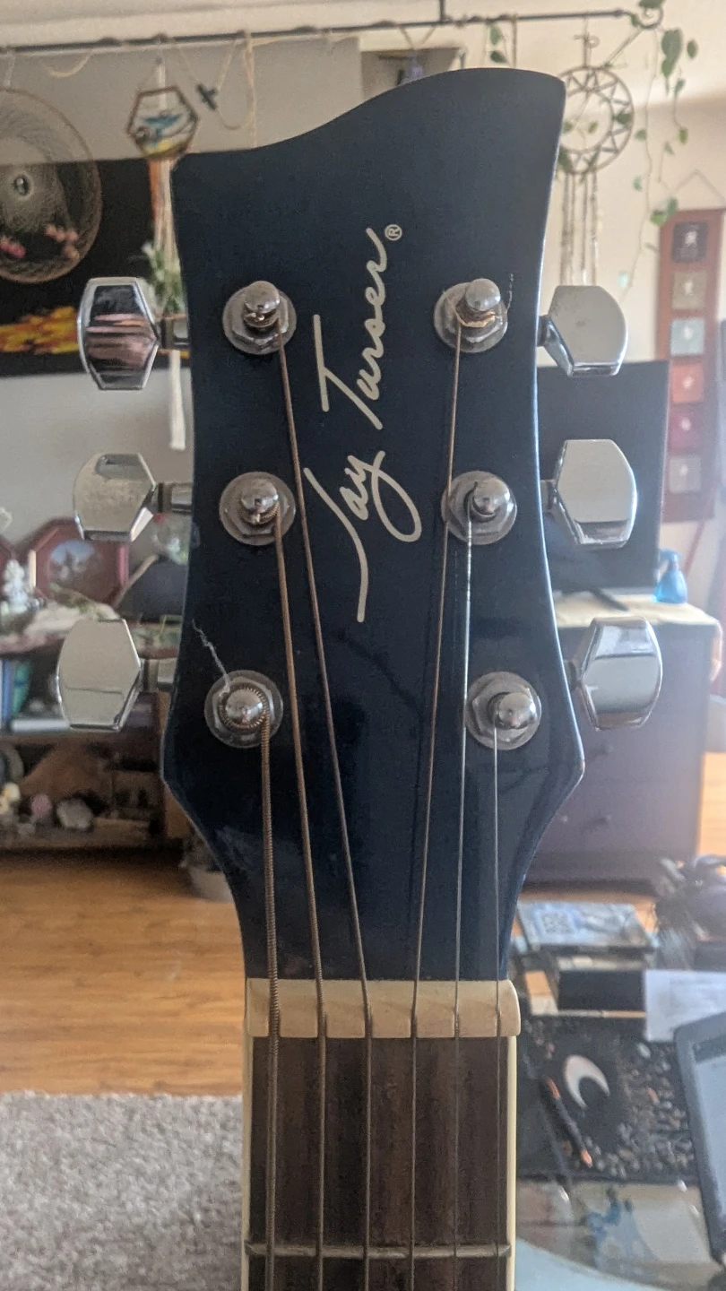 Jay Turser Acoustic Guitar - Sunburst Blue - photo 5