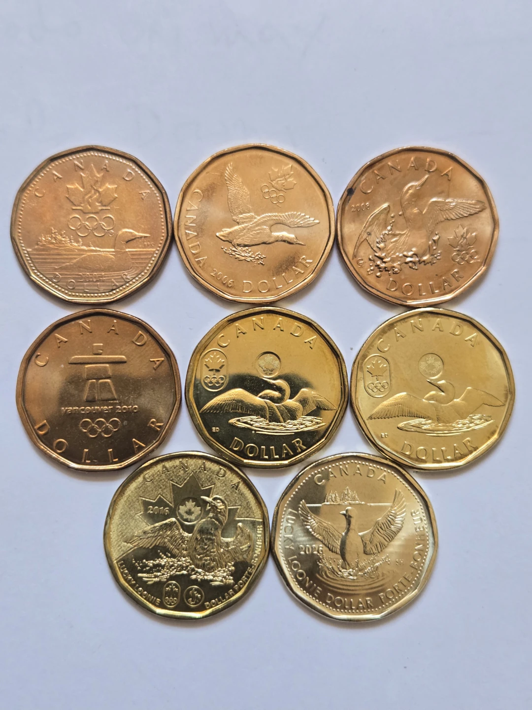 Set of 2004 - 2026 Olympic lucky Loonies. - photo 3