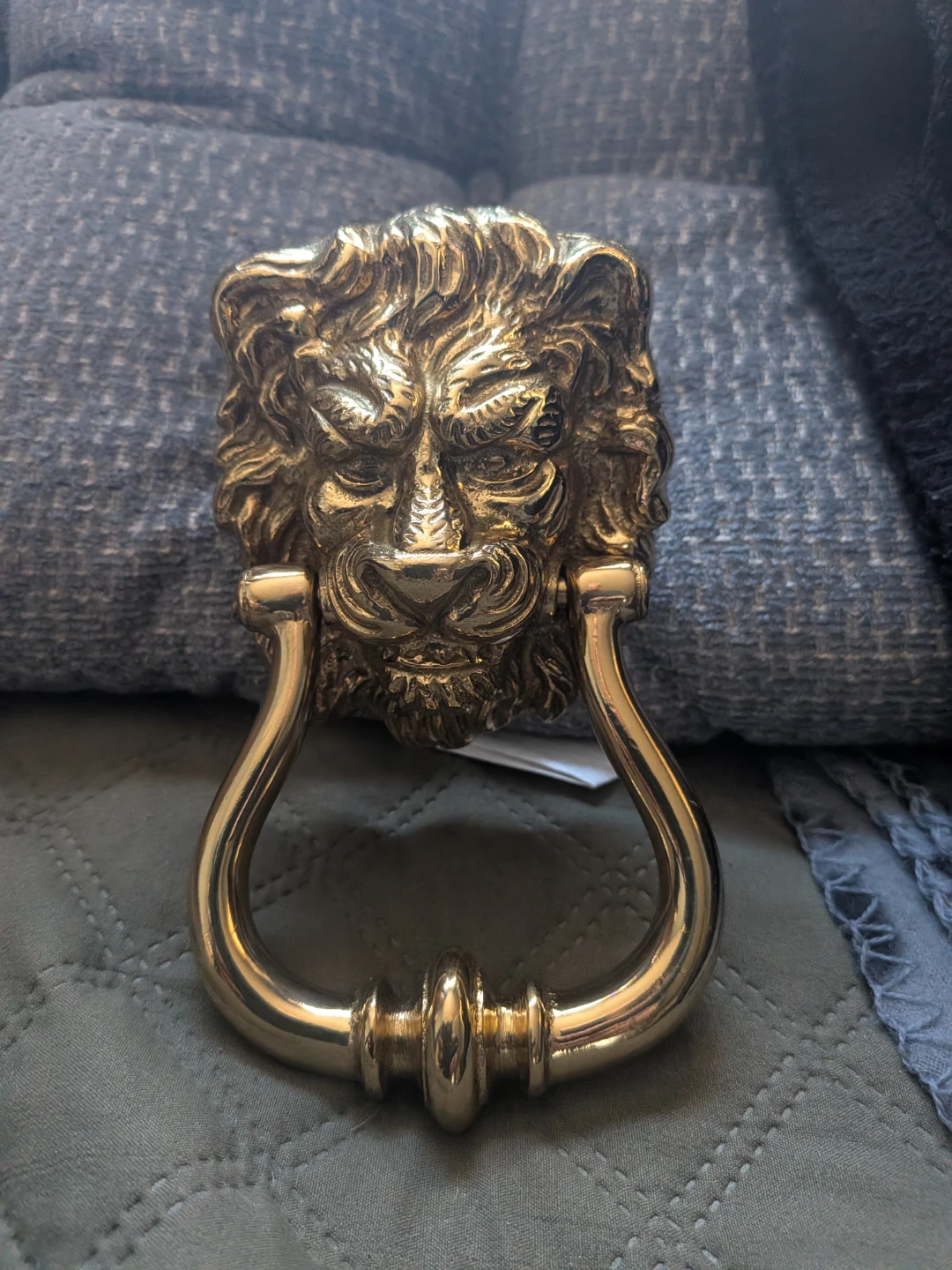 Brass Lion Head Door Knocker