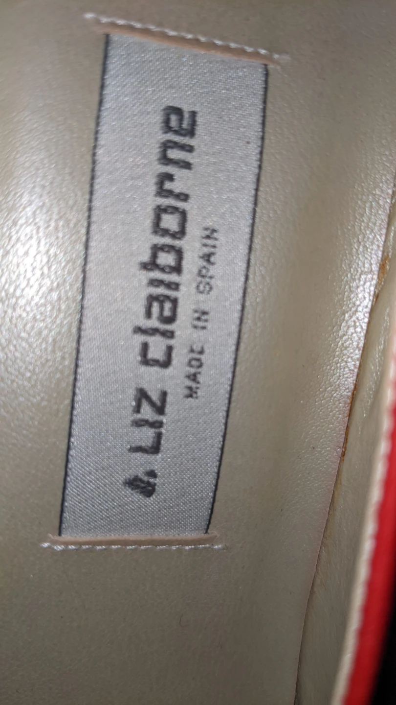 Liz Claiborne Red Leather Heels Size 8 - photo 3