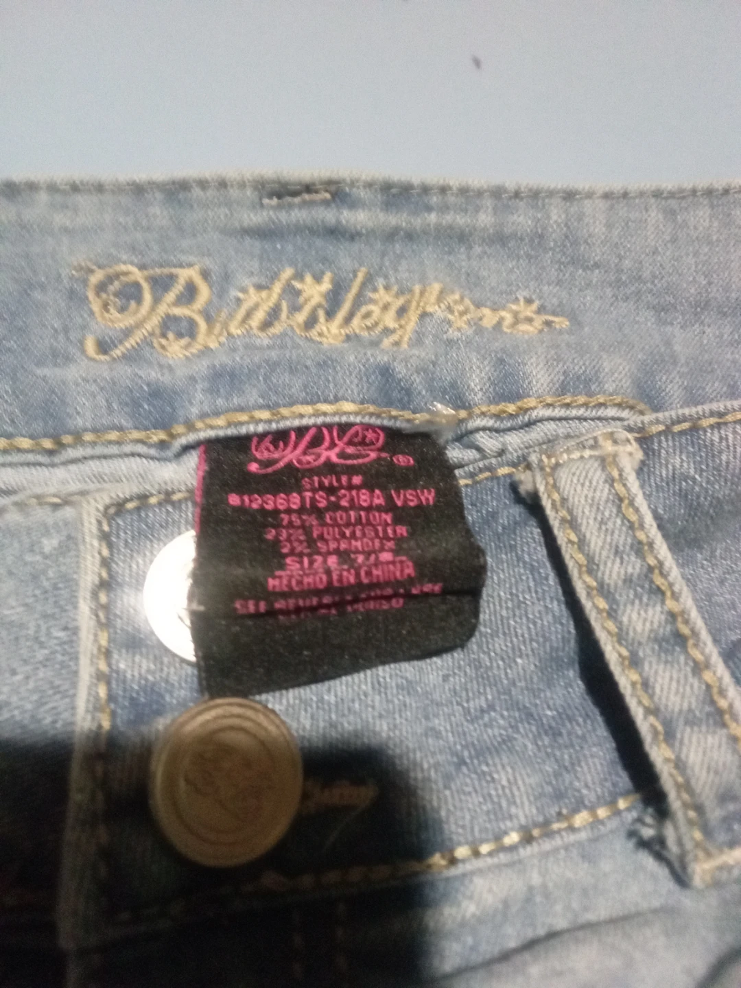 Bailey's blue jeans