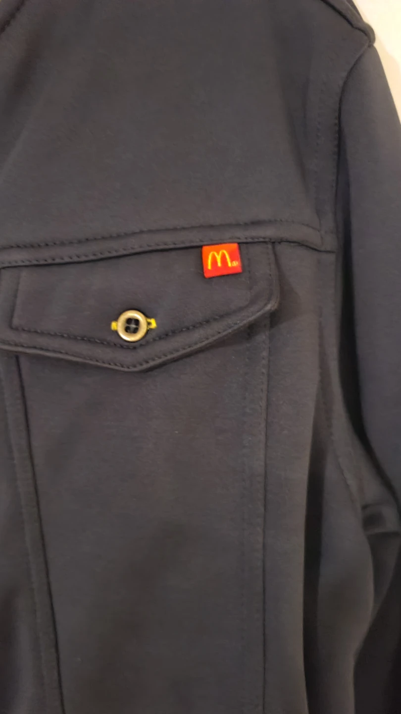 McDonalds Apparel Dark Gray Zip Up Jacket Size Medium Regular - photo 4