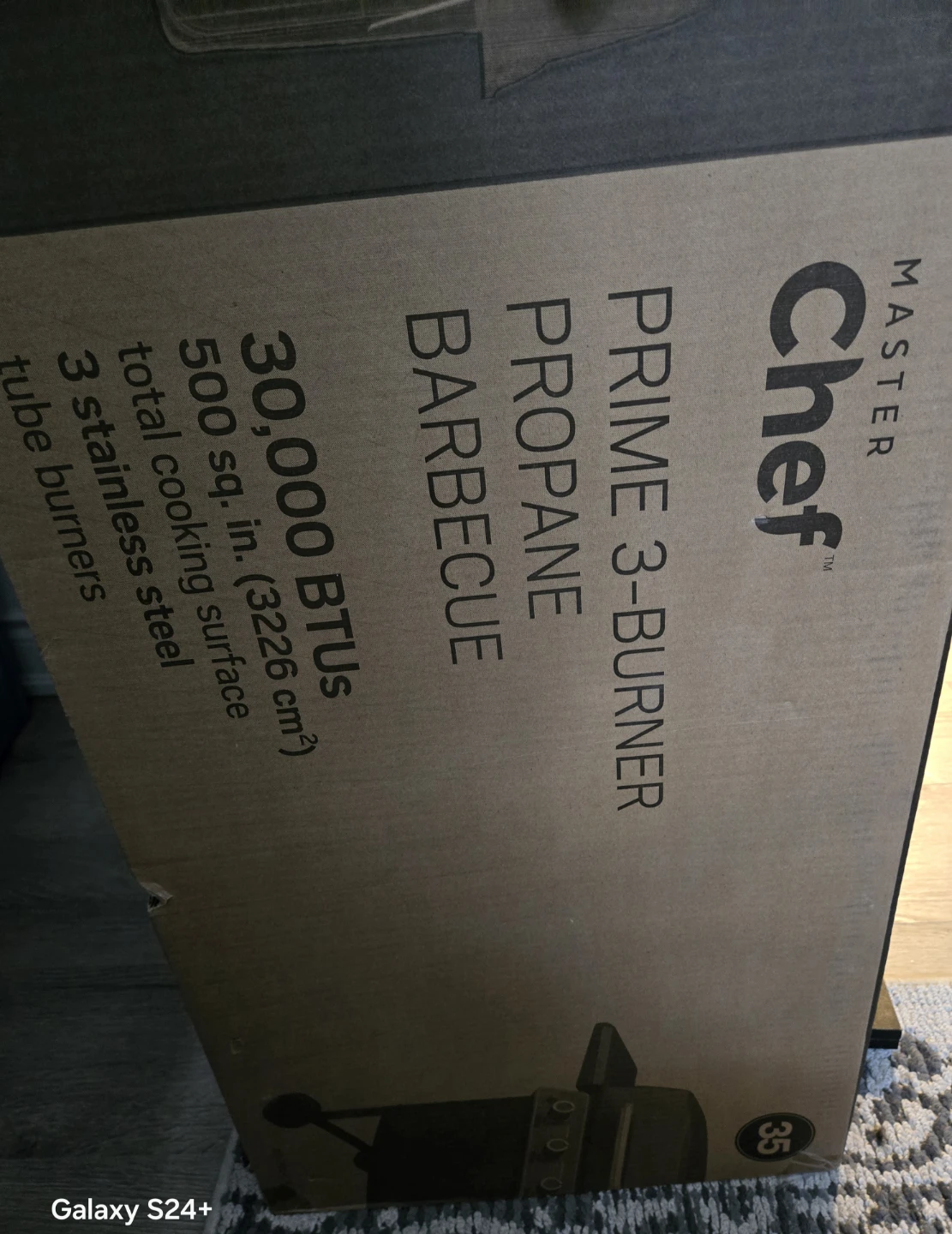 Master Chef Propane 3-Burner Barbecue