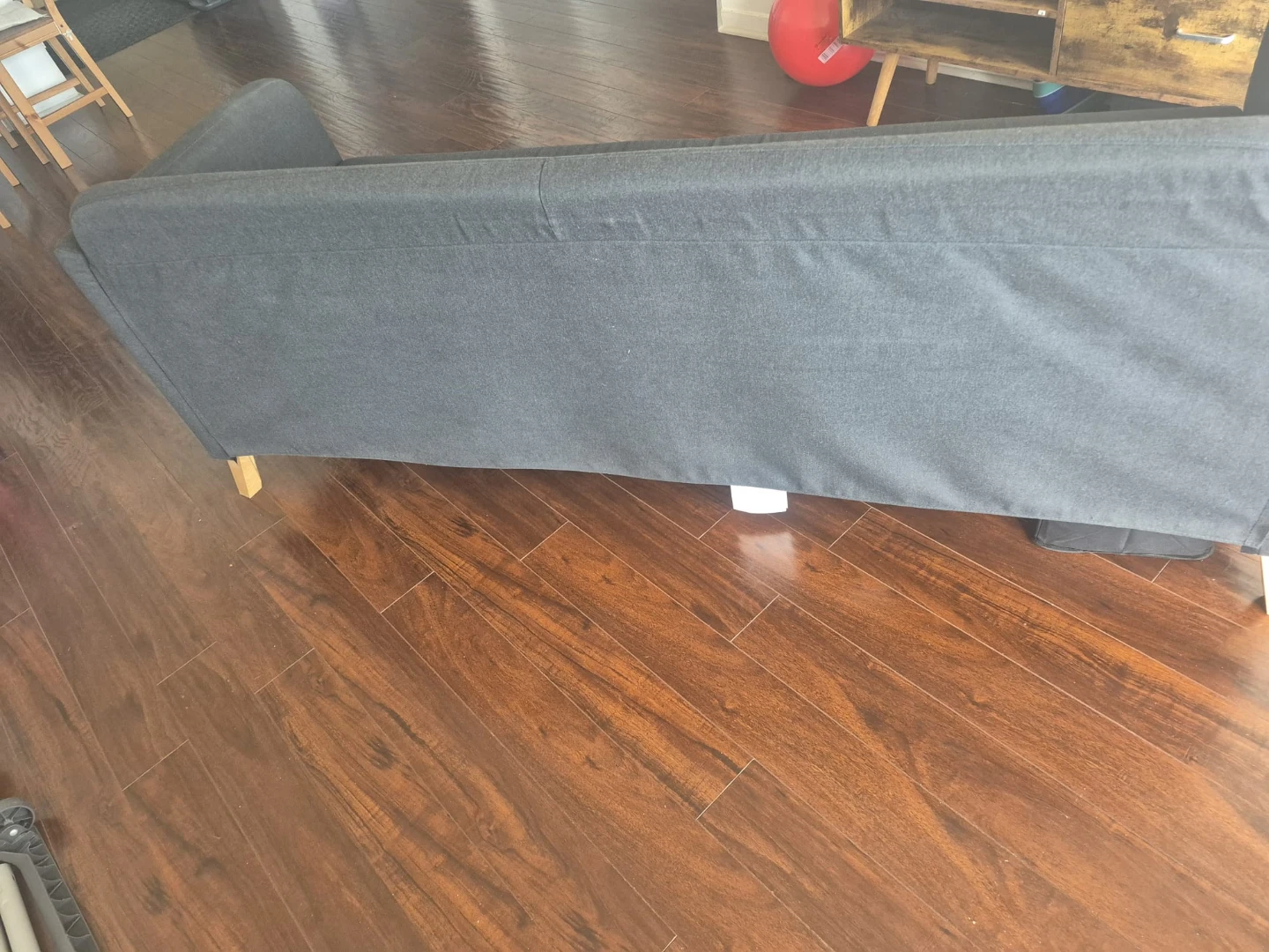 Dark Grey Sofa with Wooden Legs - photo 5