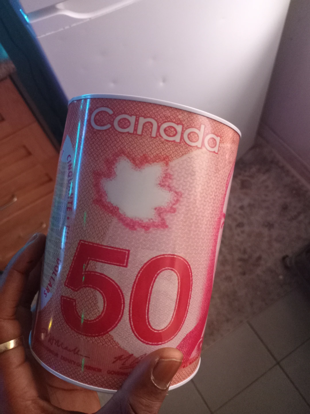 Canada $50 Bill Coin Bank
