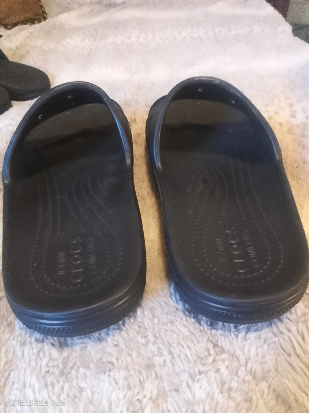 Black Crocs Slides - photo 3