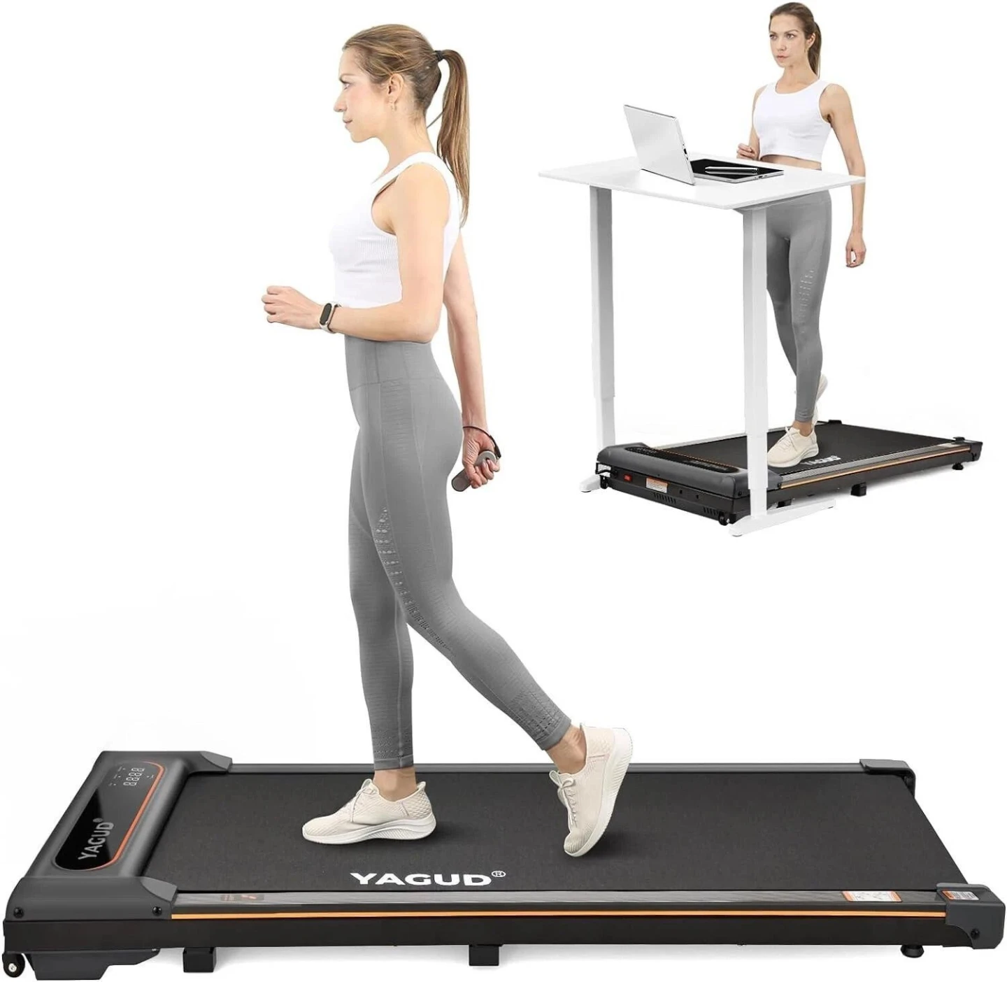 YAGUD Folding Under Desk Treadmill