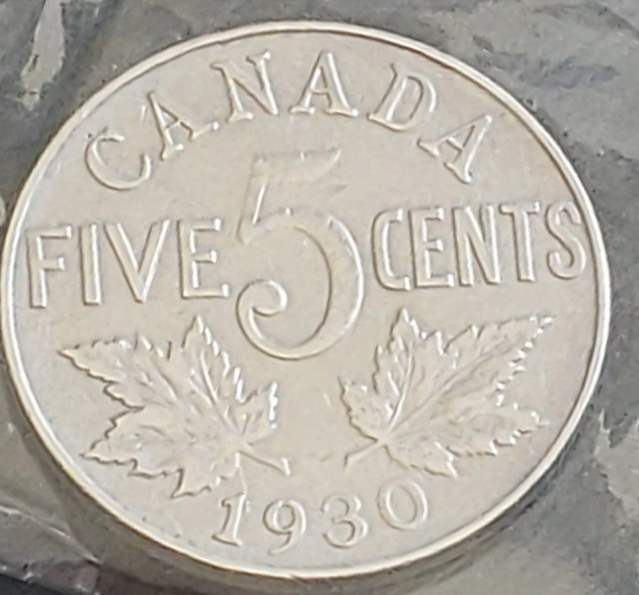 Collection of Canadian 5 Cent Coins (1930-1935)&1961